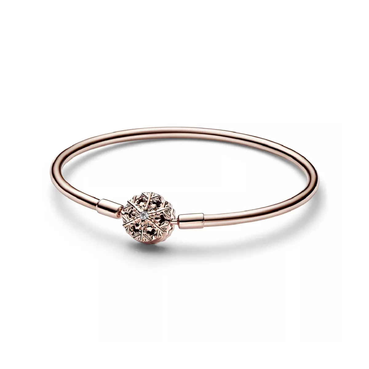 Pulsera Pandora plata rose copo de nieve circon - 582338C01