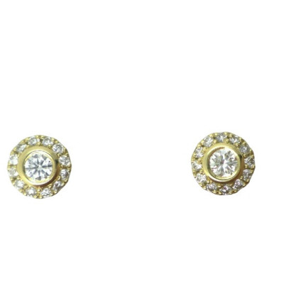 Arracades or groc boto brillants 0.40k - EY010BD3/03