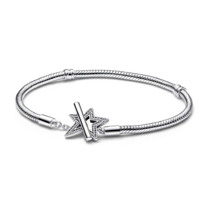 Pulsera Pandora plata cierre estrella circon  - 592357C01
