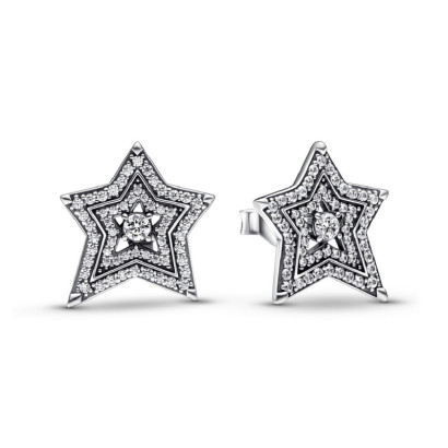 Arracades Pandora plata estrella zircon boto - 292415C01