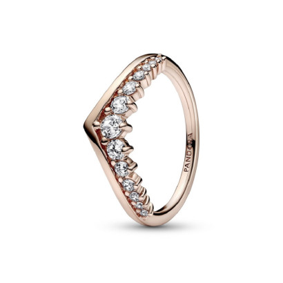 Anillo Pandora plata rose 14k circon - 182320C01