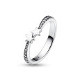 Anillo Pandora plata circon estrellas - 192365C01