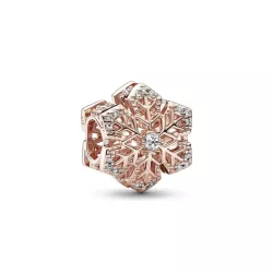 Charm Pandora plata rose 14k floc de neu zircon - 782378C01