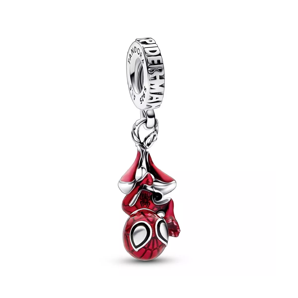 Charm Pandora plata Marvel Spider-man esmalt vermell - 792323C01