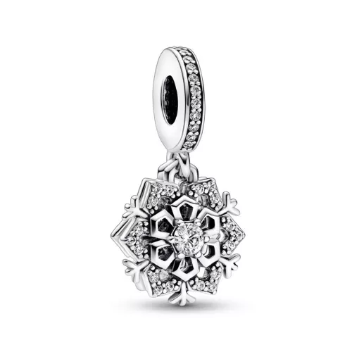 Charm Pandora plata floc de neu zircon - 792355C01
