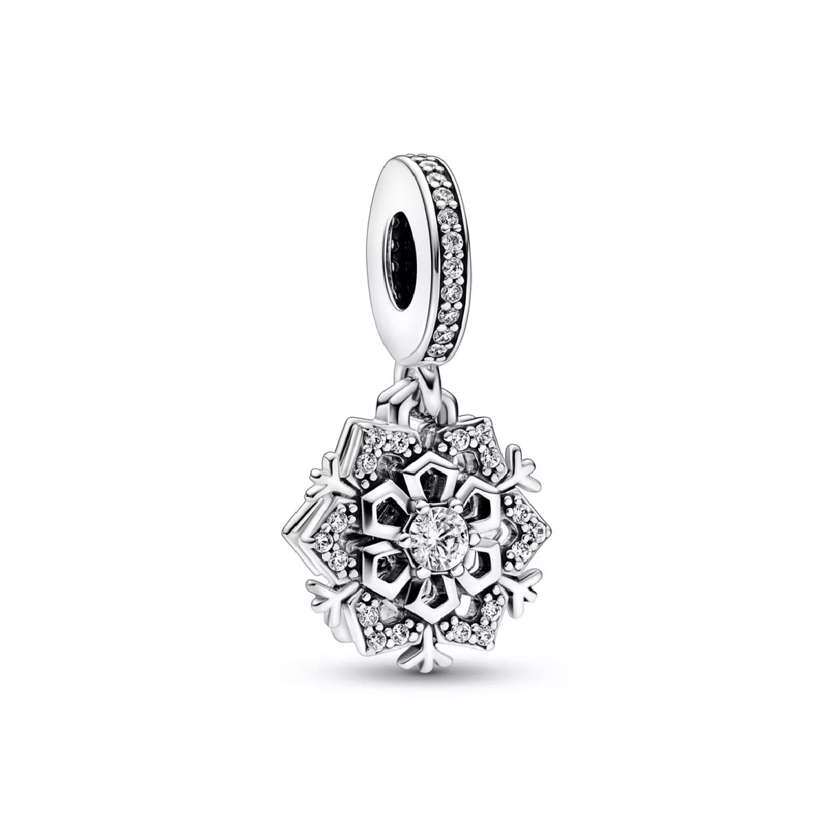 Charm Pandora plata copo de nieve circon  - 792355C01