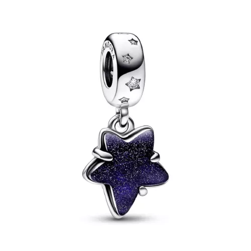 Charm Pandora plata zircon murano blau - 792368C01