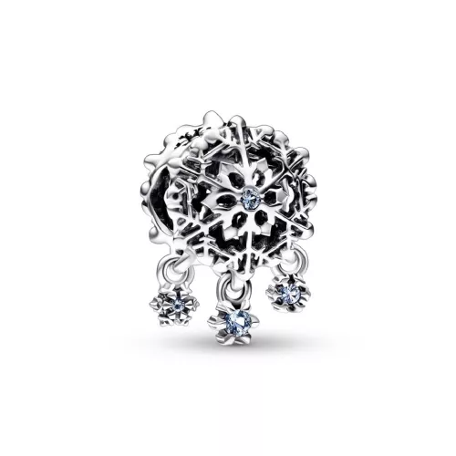 Charm Pandora plata floc de neu zircon - 792367C01