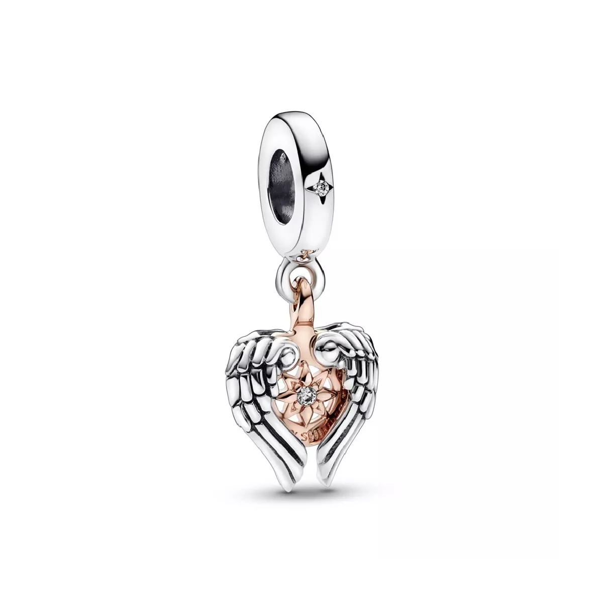 Charm Pandora plata rose 14k ales zircon - 782359C01