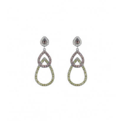 Arracades Sunfield plata penjant zircon color - PE061202