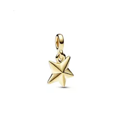 Charm Pandora Me gold-plated 14k estrella esmalt blau - 762299C01