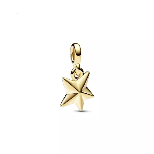 Charm Pandora Me gold-plated 14k estrella esmalt blau - 762299C01