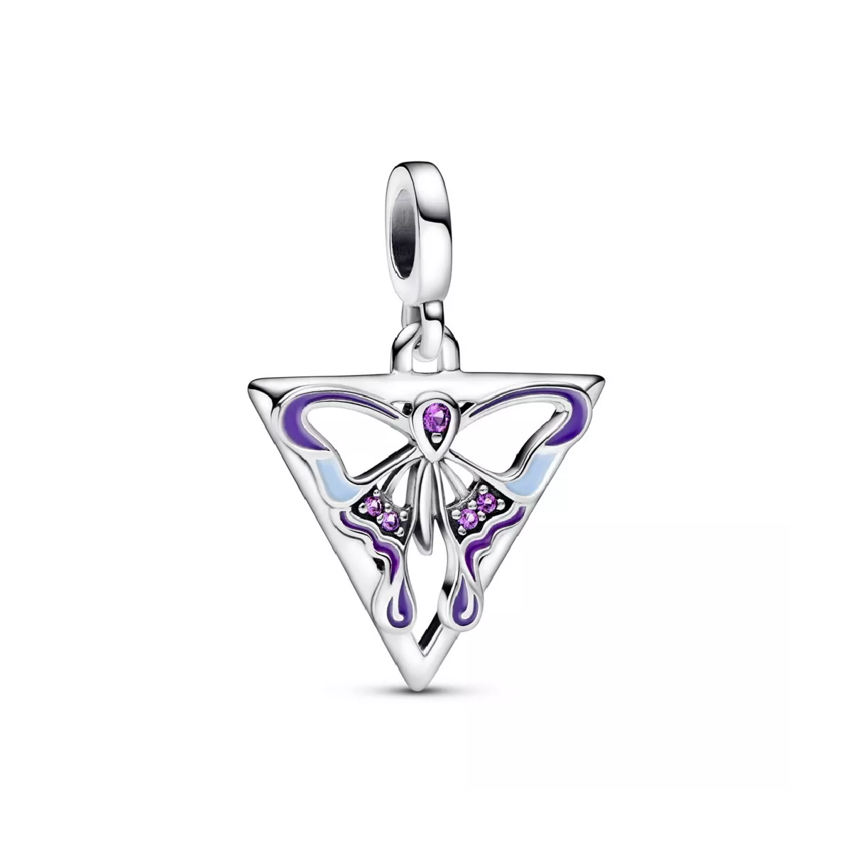 Charm Pandora plata papallona zircon esmalt - 792306C01