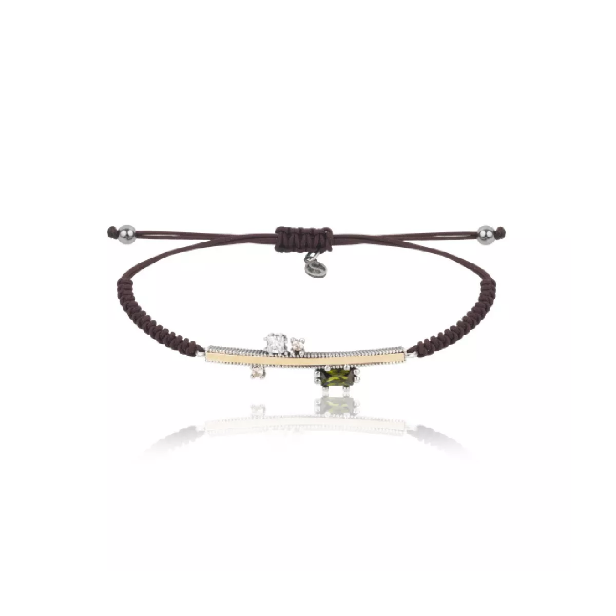 Pulsera Sunfield oro, plata, circon color con nylon - PU064111