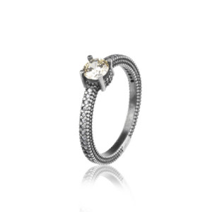 Anillo Sunfield plata circon champany - AN064180/54