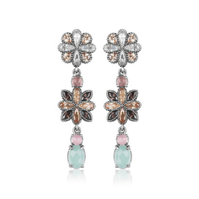 Arracades Sunfield plata de penjar zircon - PE064140