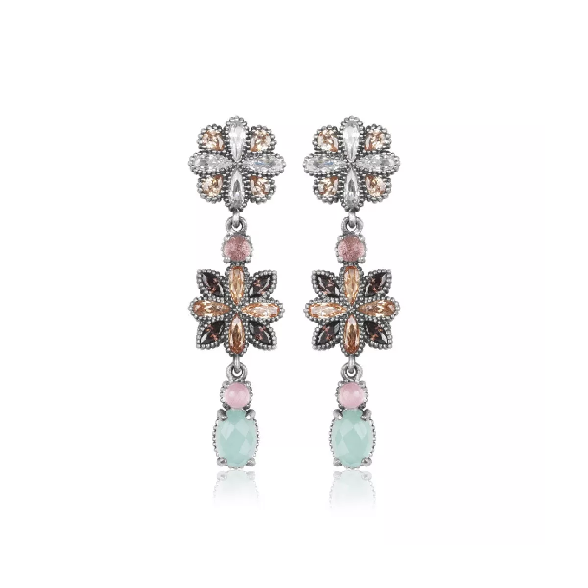 Arracades Sunfield plata de penjar zircon - PE064140