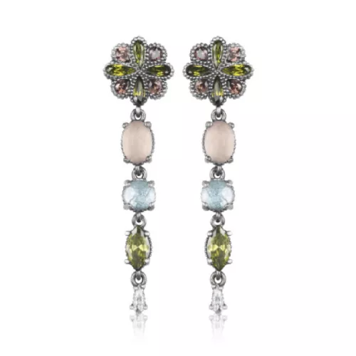 Arracades Sunfield plata de penjar zircon - PE064142