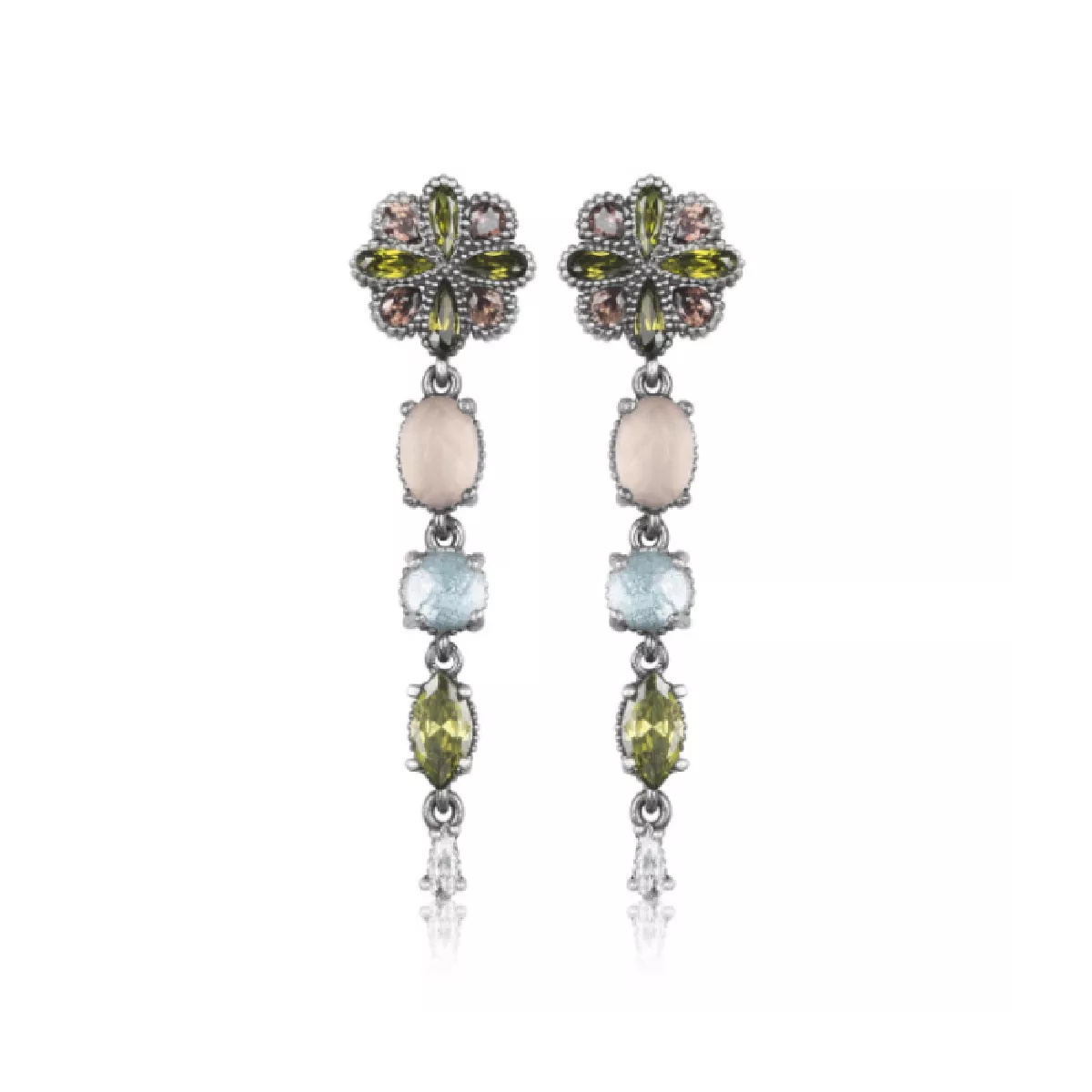 Arracades Sunfield plata de penjar zircon - PE064142