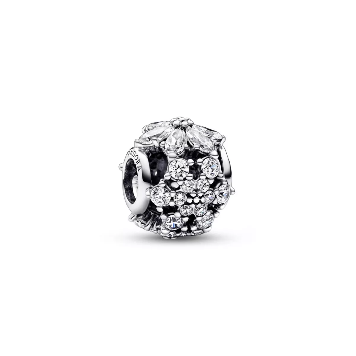 Charm Pandora Herbarium plata zircon - 792383C01