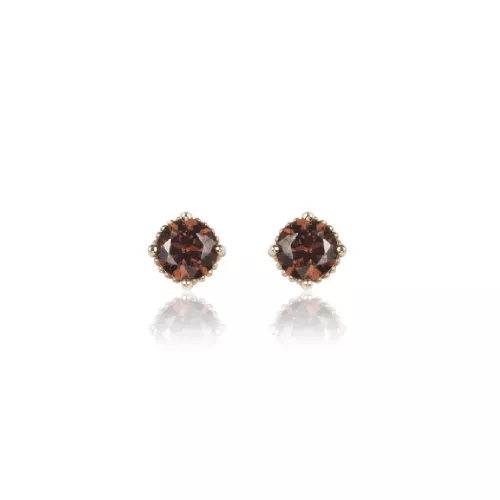 Arracades Sunfield plata rose zircon marro - PE064180/2/12