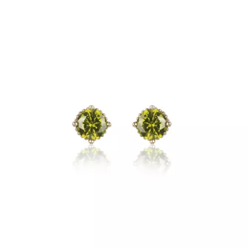 Arracades Sunfield plata rose zircon verd - PE064180/2/20