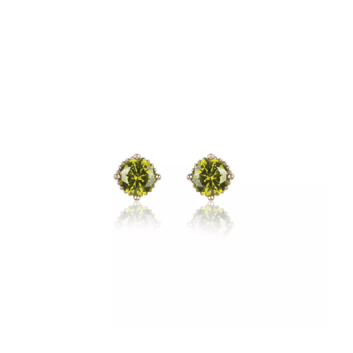 Arracades Sunfield plata rose zircon verd - PE064180/2/20