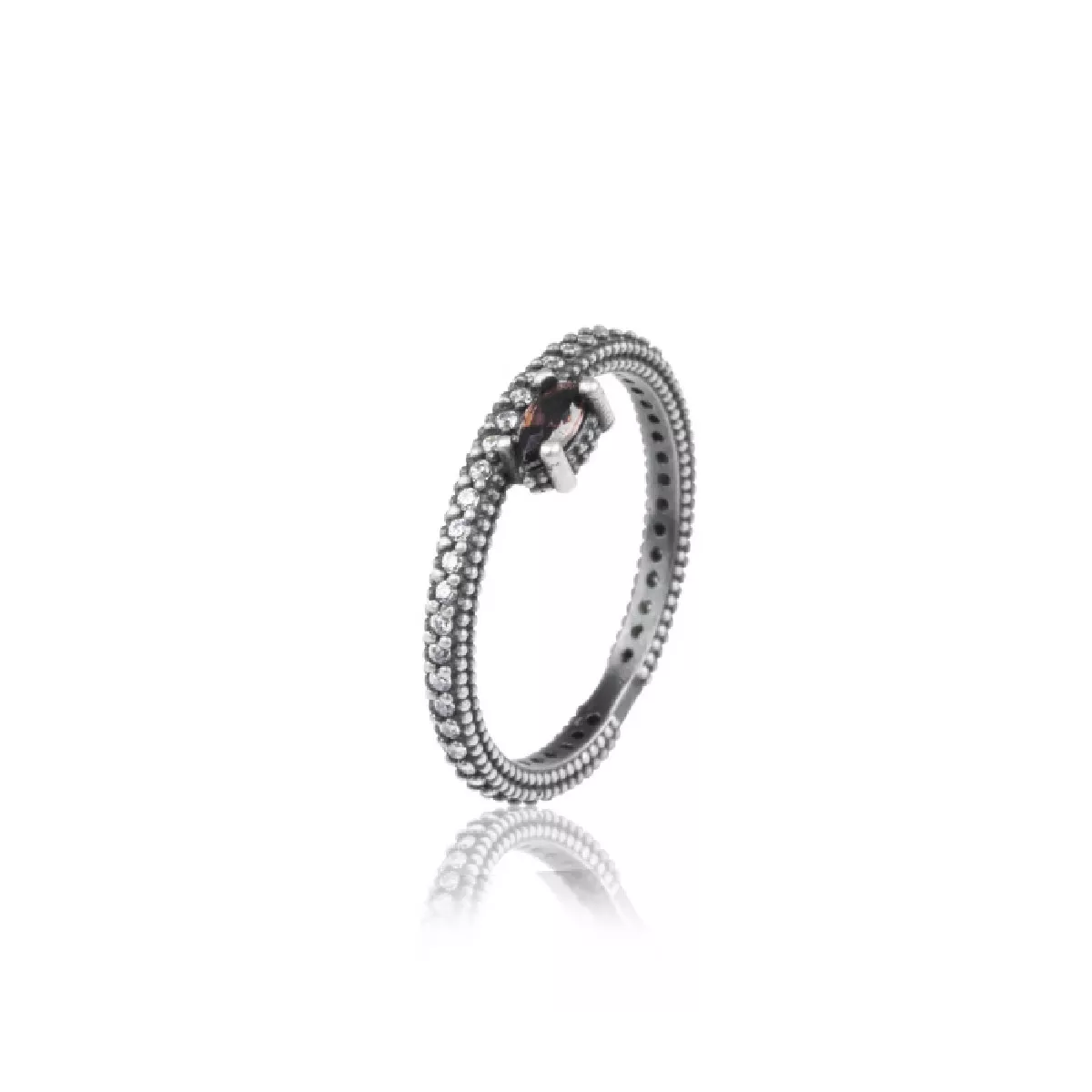 Anell Sunfield plata zircon granat - AN064175