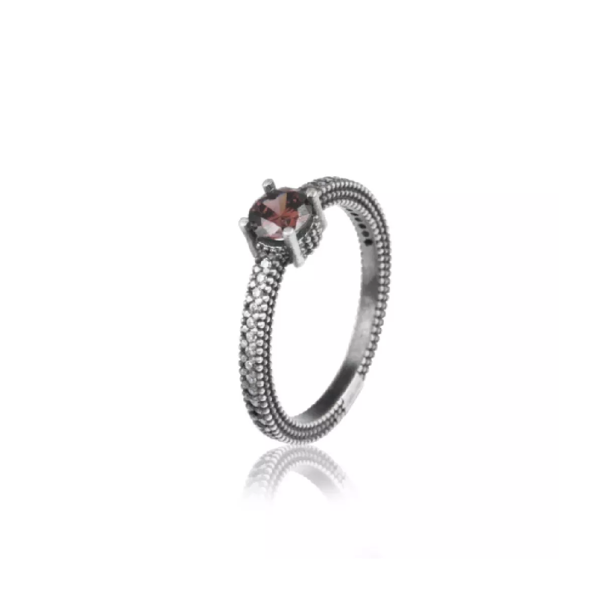 Anell Sunfield plata zircon granat - AN064180/12