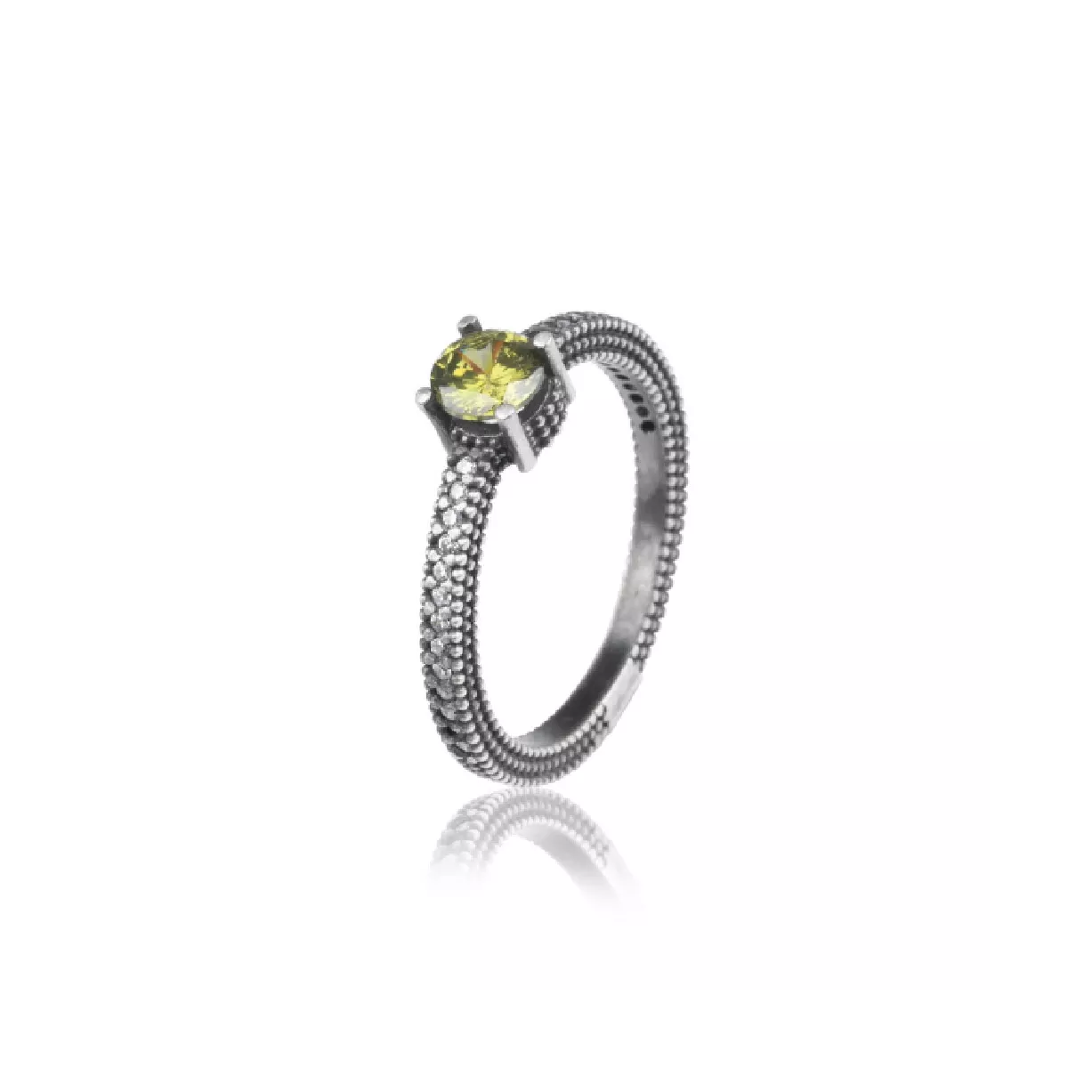 Anell Sunfield plata zircon peridot - AN064180/20
