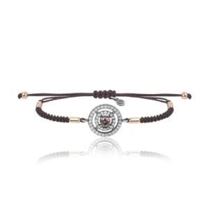 Pulsera Sunfield plata, circon color con nylon - PU064202