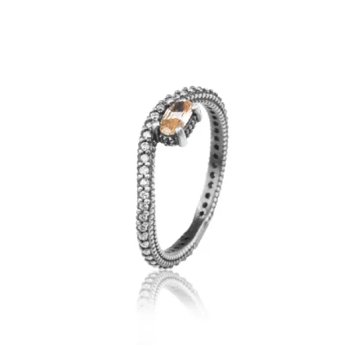 Anell Sunfield plata zircon citri - AN064171