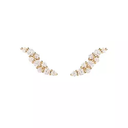 Arracada Pdpaola Natura plata gold plated zircon - AR01-808-U