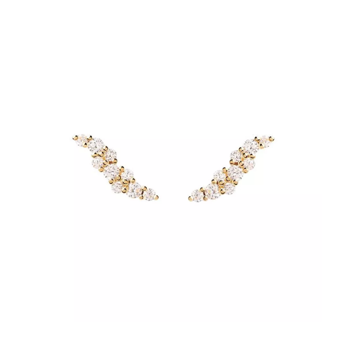 Arracada Pdpaola Natura plata gold plated zircon - AR01-808-U