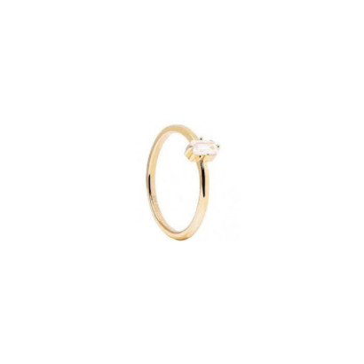 Anillo Pdpaola Mia plata gold plated circon - AN01-806