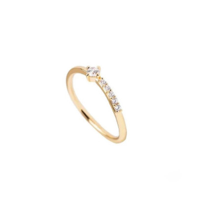Anillo Pdpaola Air plata gold plated - AN01-852