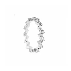 Anell Pdpaola The Zipper plata zircon - AN02-685