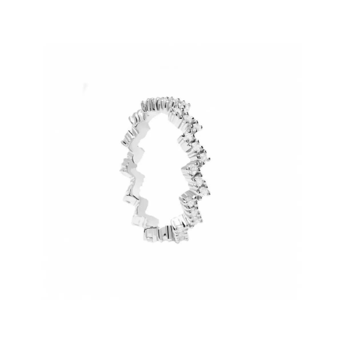 Anell Pdpaola The Zipper plata zircon - AN02-685