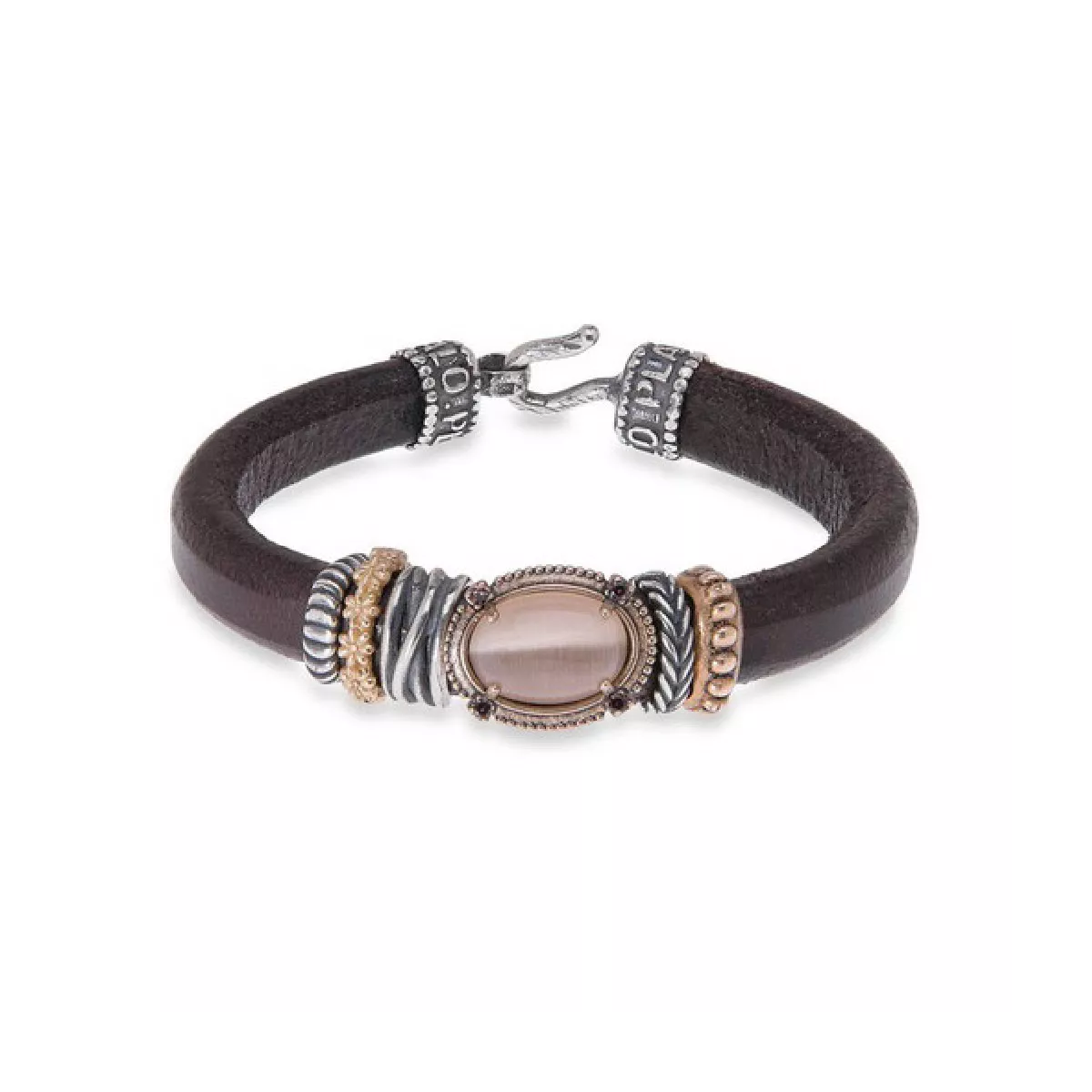 Polsera Platadepalo plata bronze cuir - WB276X