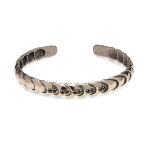 Pulsera Platadepalo rigida bronce circon  - WB319B T/U