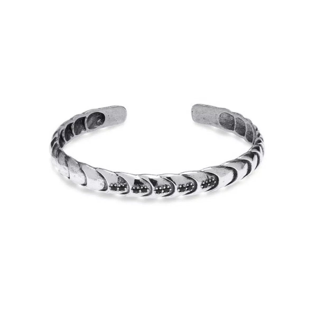 Polsera Platadepalo rigida plata zircon - WB319A T/U