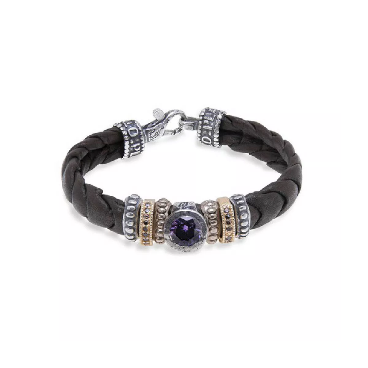 Polsera Platadepalo plata bronze cuir - WB322M