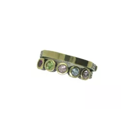 Anillo Styliano plata oro turmalinas - ASP1687/B