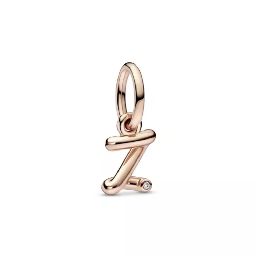 Charm Pandora inicial Z rose 14k zircon - 782457C01