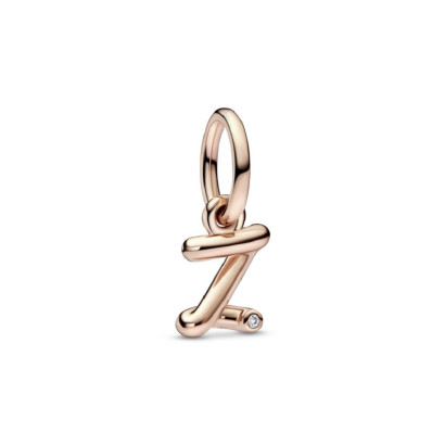 Charm Pandora inicial Z rose 14k zircon - 782457C01