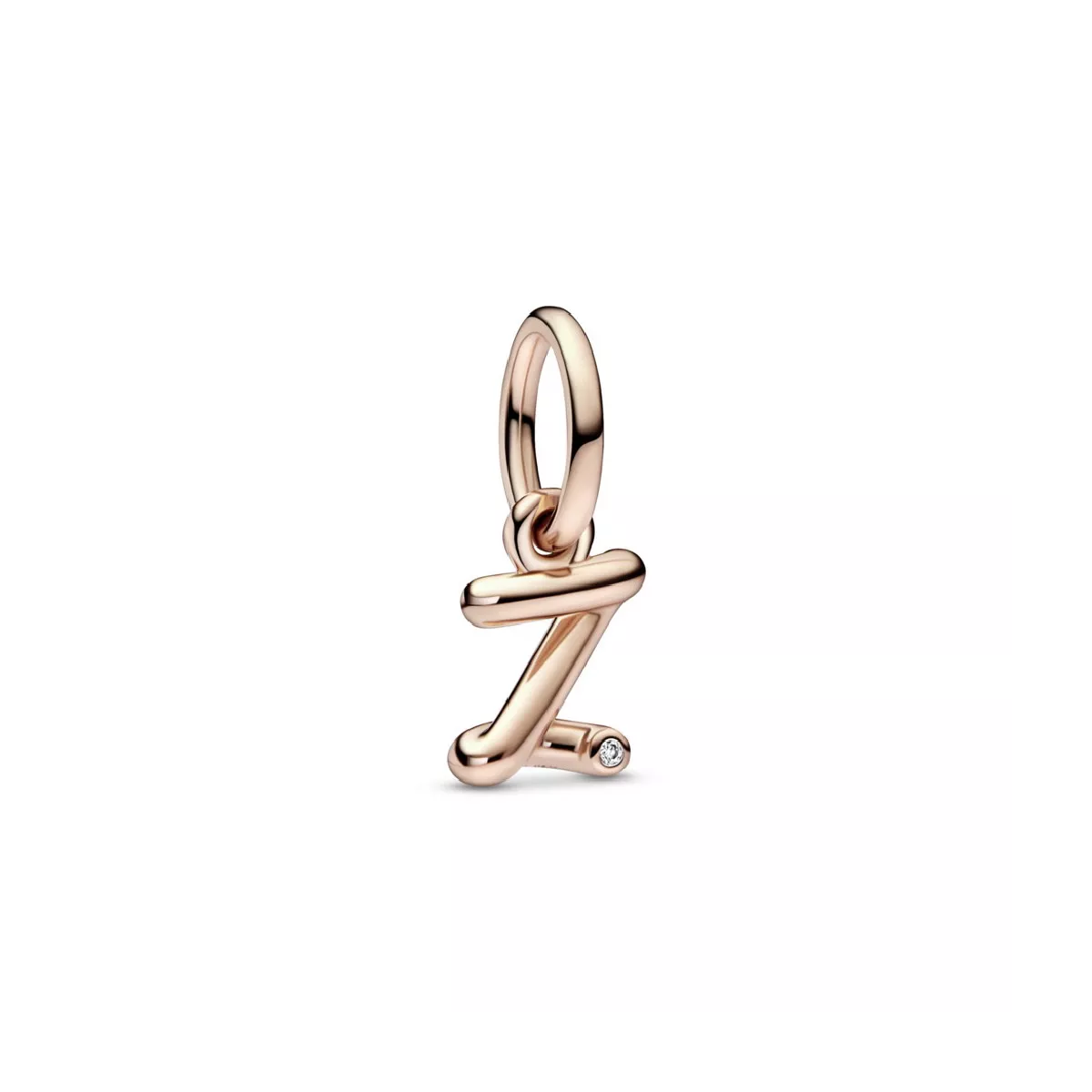 Charm Pandora inicial Z rose 14k zircon - 782457C01