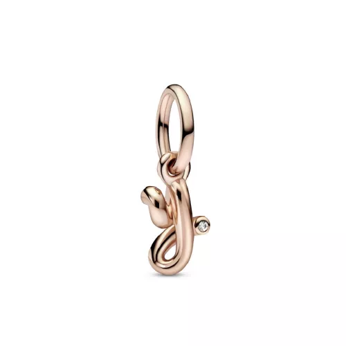 Charm Pandora inicial Y rose 14k zircon - 782458C01