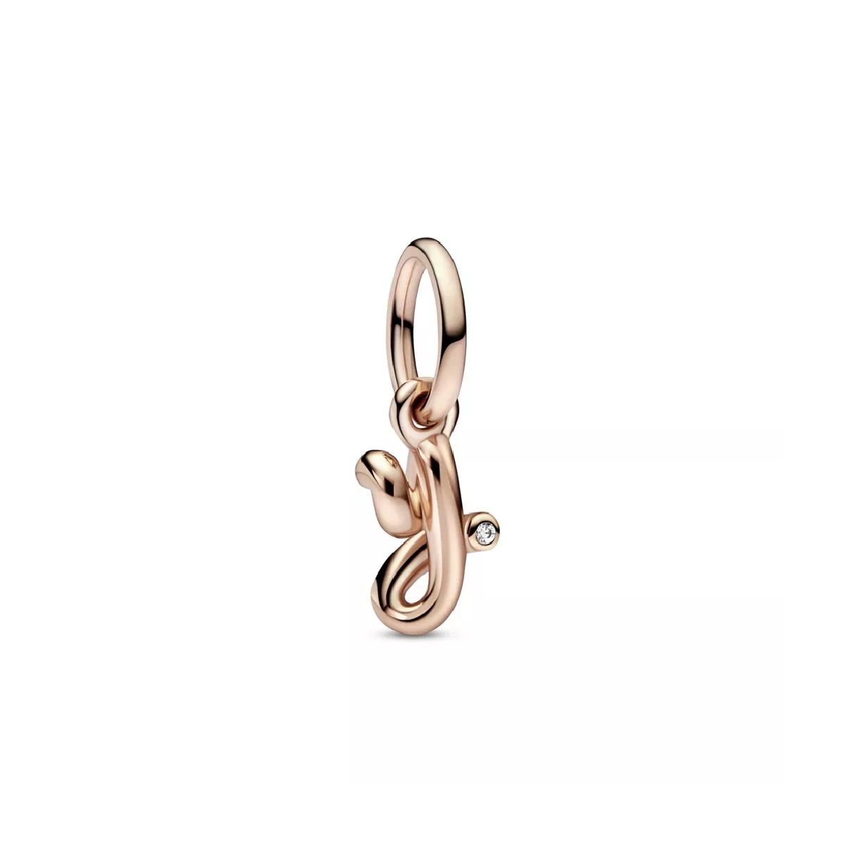 Charm Pandora inicial Y rose 14k zircon - 782458C01