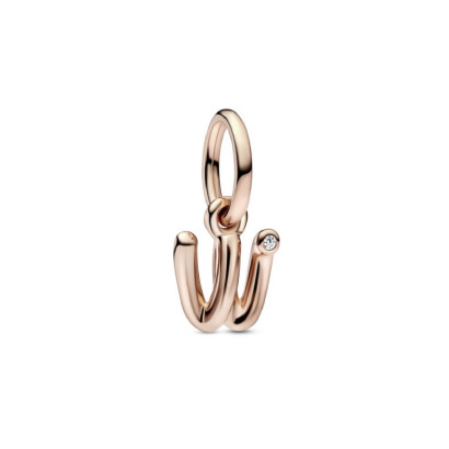 Charm Pandora inicial W rose 14k zircon - 782481C01