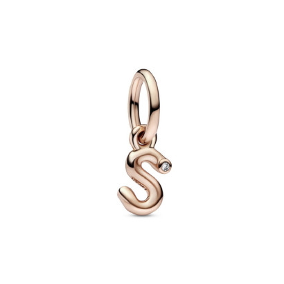 Charm Pandora inicial S rose 14k zircon - 782478C01